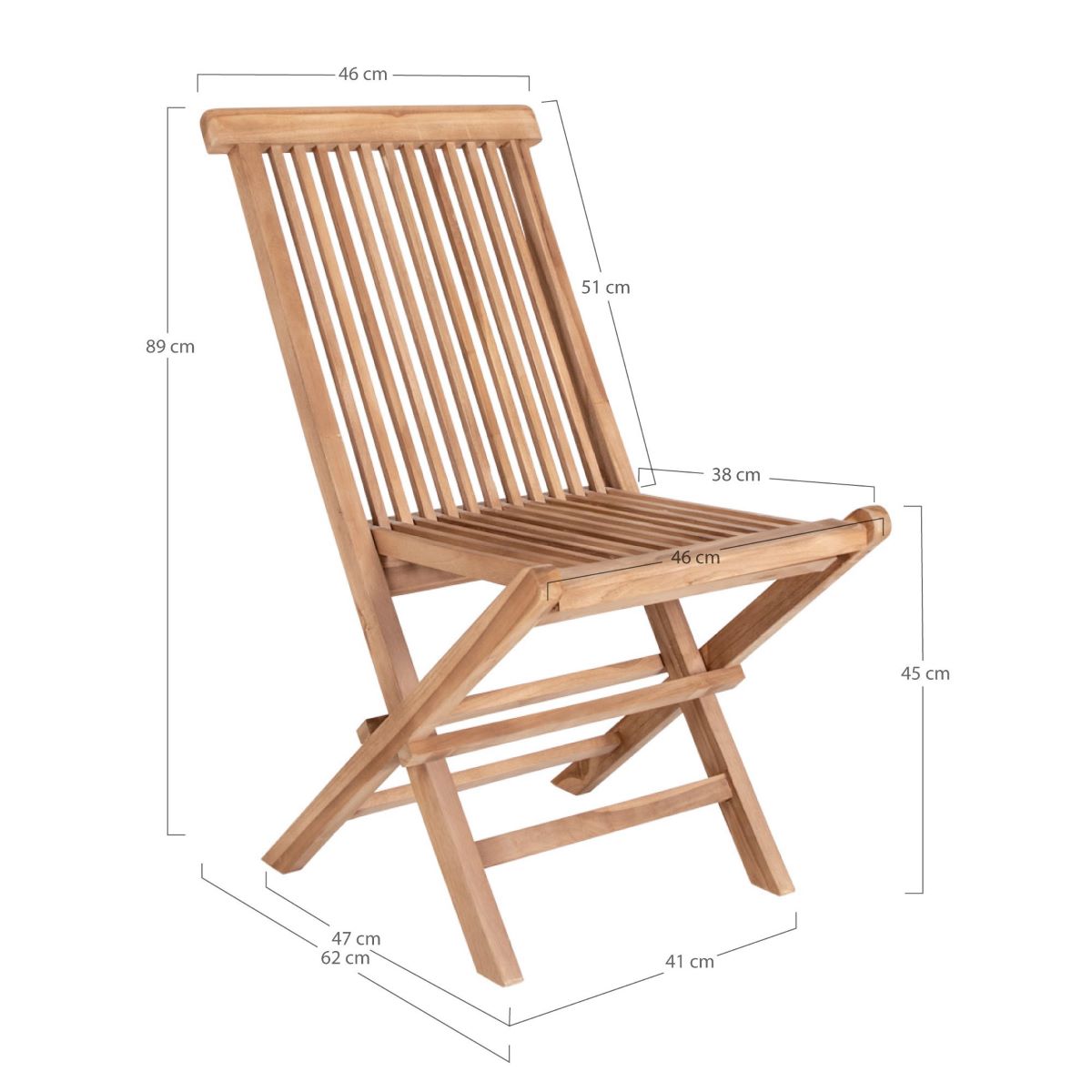 Gartenmöbel Set STOCKHOLM Kompletset Teakholz