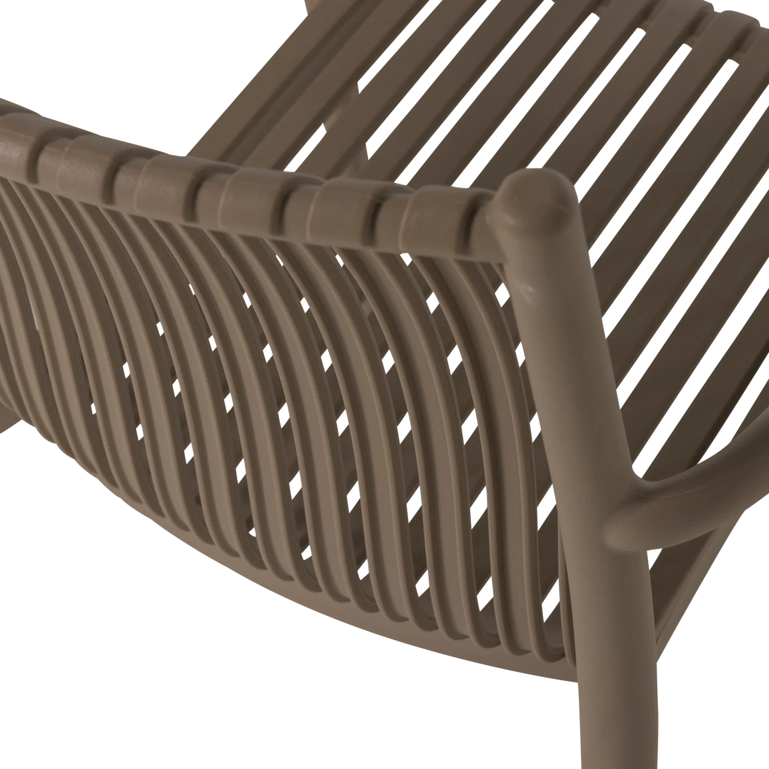 2er Set Gartenstuhl Kunststoff EASY GOING mittelbraun