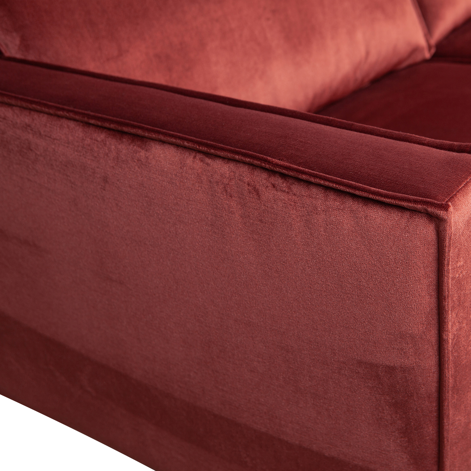 3 Sitzer Sofa RODEO Samt Kastanie