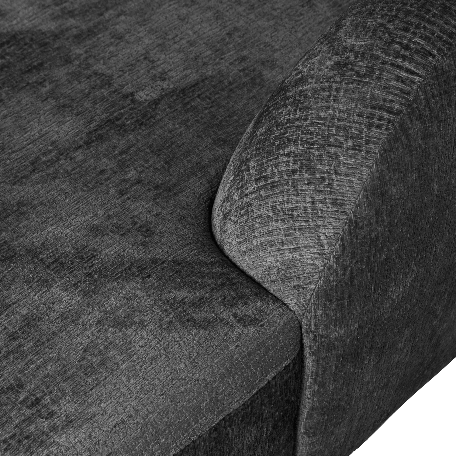 Eckgarnitur Sloping Struktur Velvet mountain Ecksofa Longchair rechts