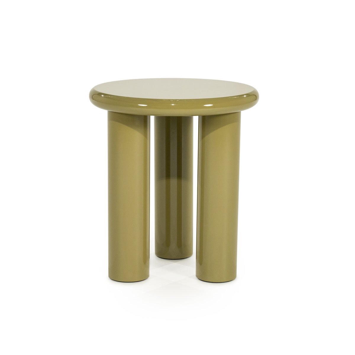 Beistelltisch Bloop Ø 45 cm MDF High Gloss grün Anstelltisch