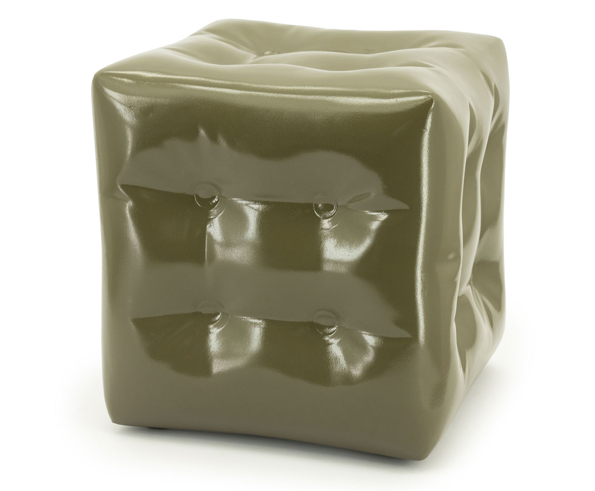 Pouf Sitzhocker Capti 38 x 38 cm Magnesiumoxid grün
