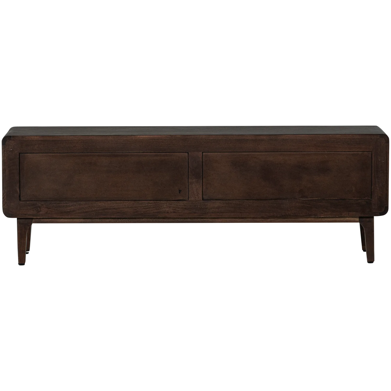 TV Möbel LIYA 150 cm Mangoholz dunkelbraun Kommode Lowboard