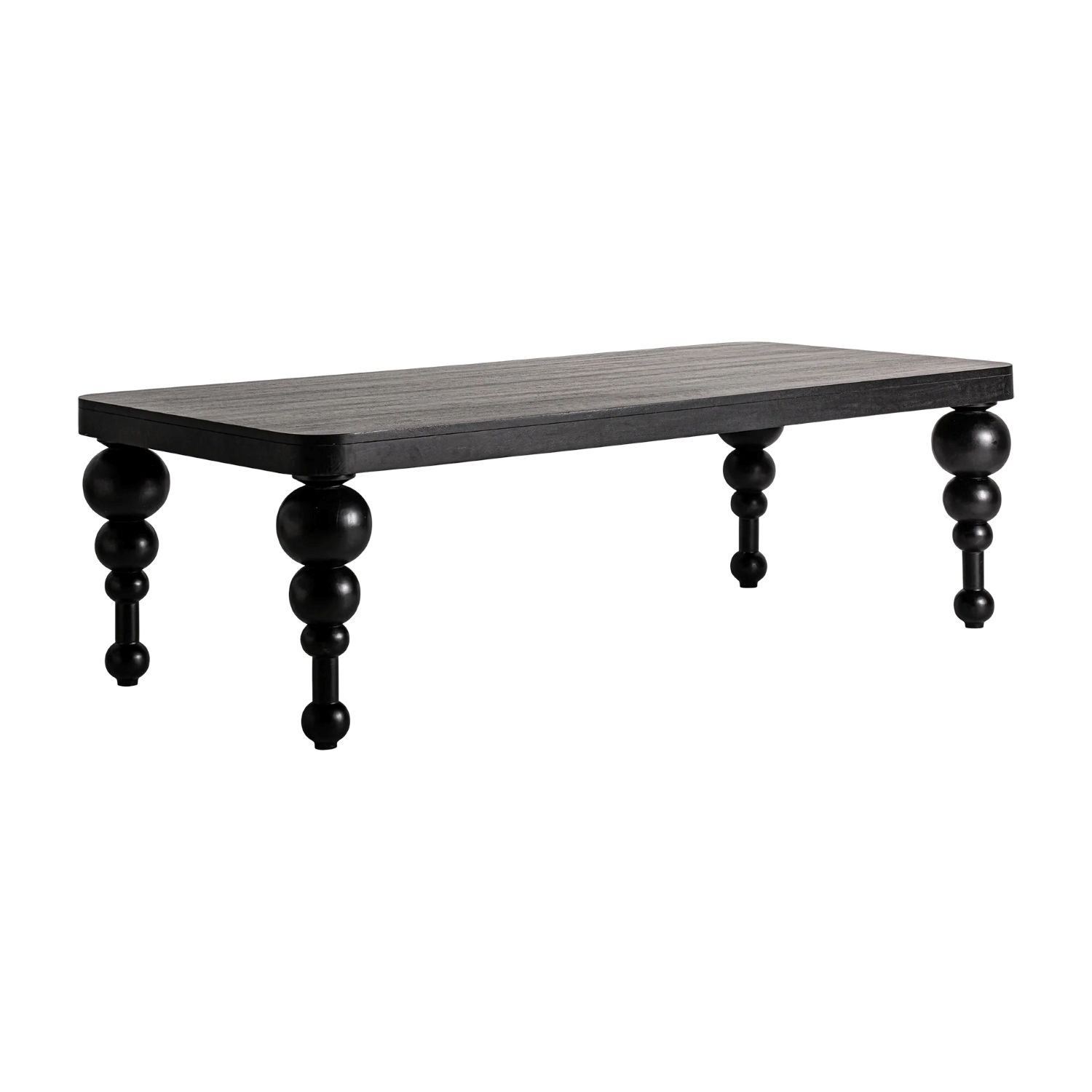 Esstisch ZENIVA 255 x 120 cm schwarz Mango Holz