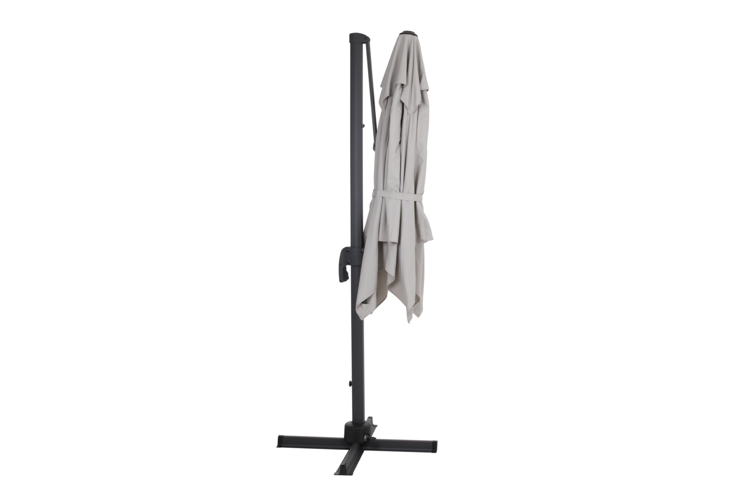 Sonnenschirm Ampelschirm Linz Ø 250 cm anthrazit beige