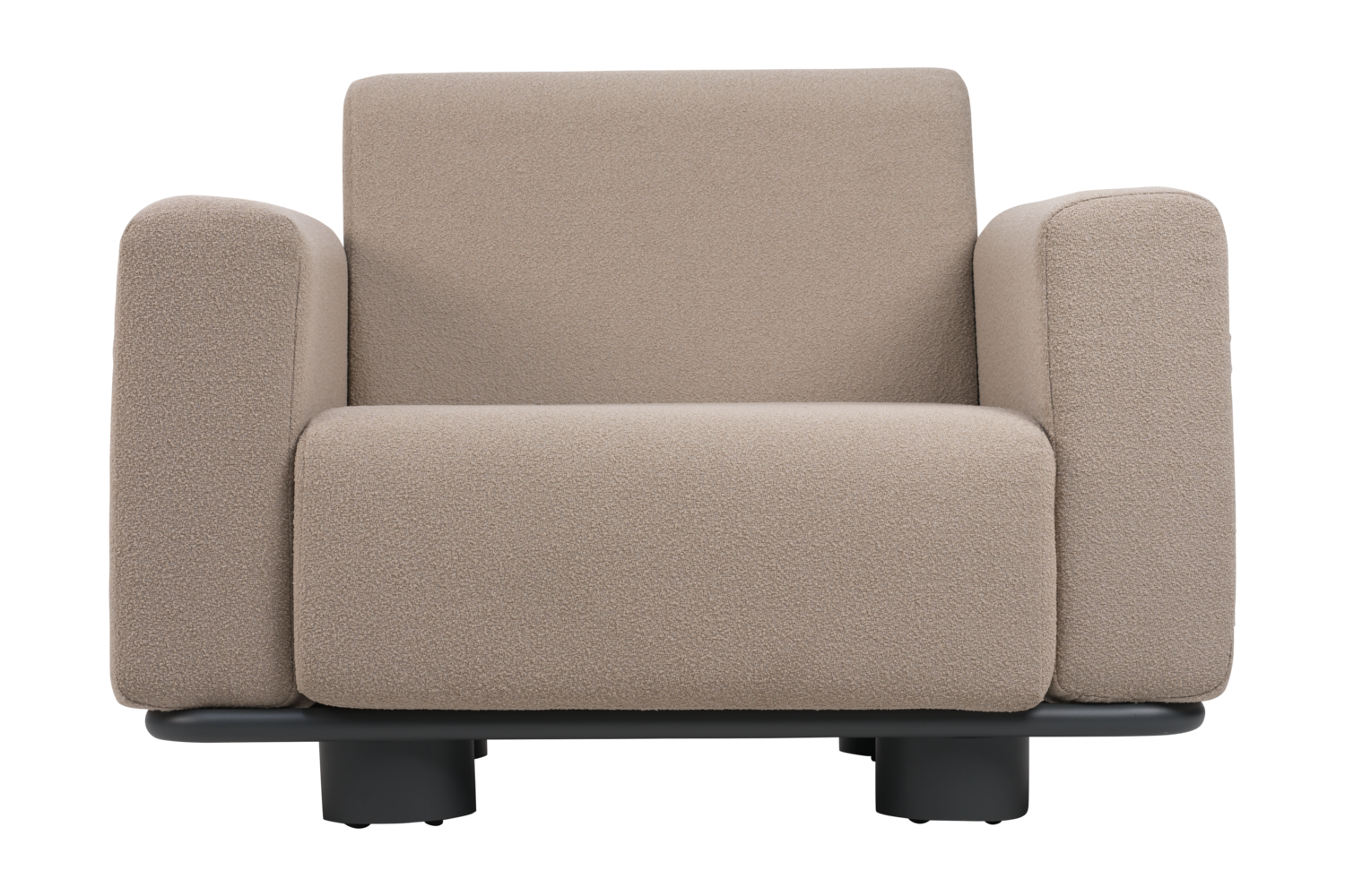 Gartensessel Lounge Sessel  Bolster Teddy beige