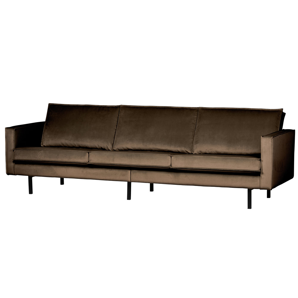 woood 3 Sitzer Sofa Rodeo Samt taupe
