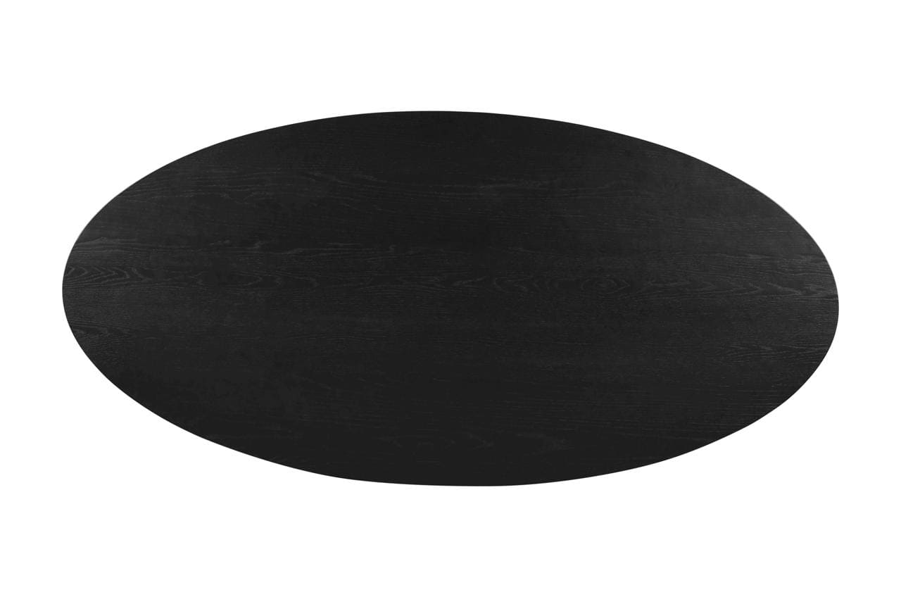 Esstisch Rayford 230 x 110 cm Eiche massiv schwarz