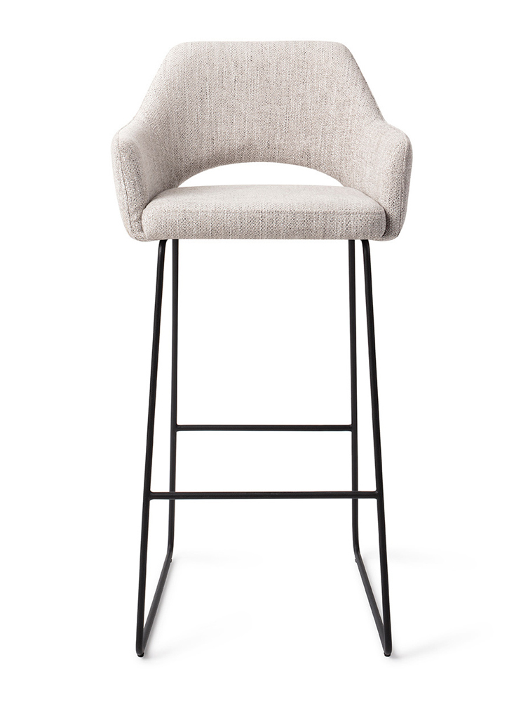 Barhocker Sitzhöhe 65 cm Yanai hellgrau Barstuhl
