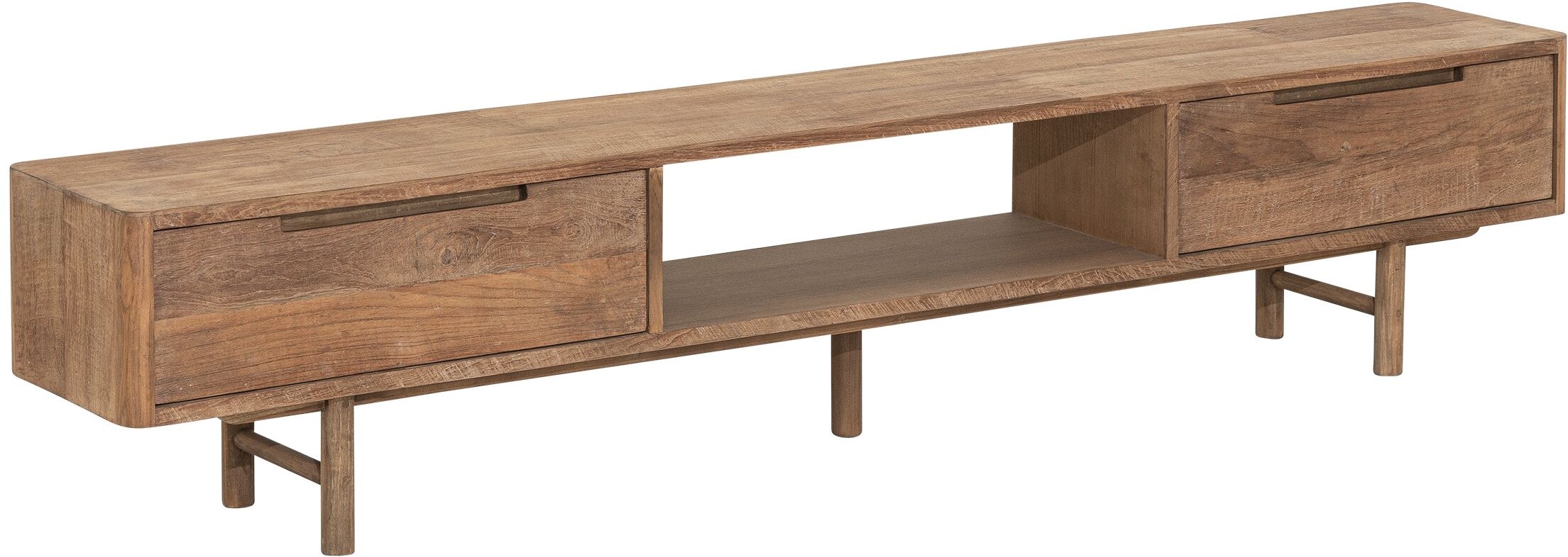 TV Möbel Bliss No 1 200 cm recyceltes Teakholz Lowboard