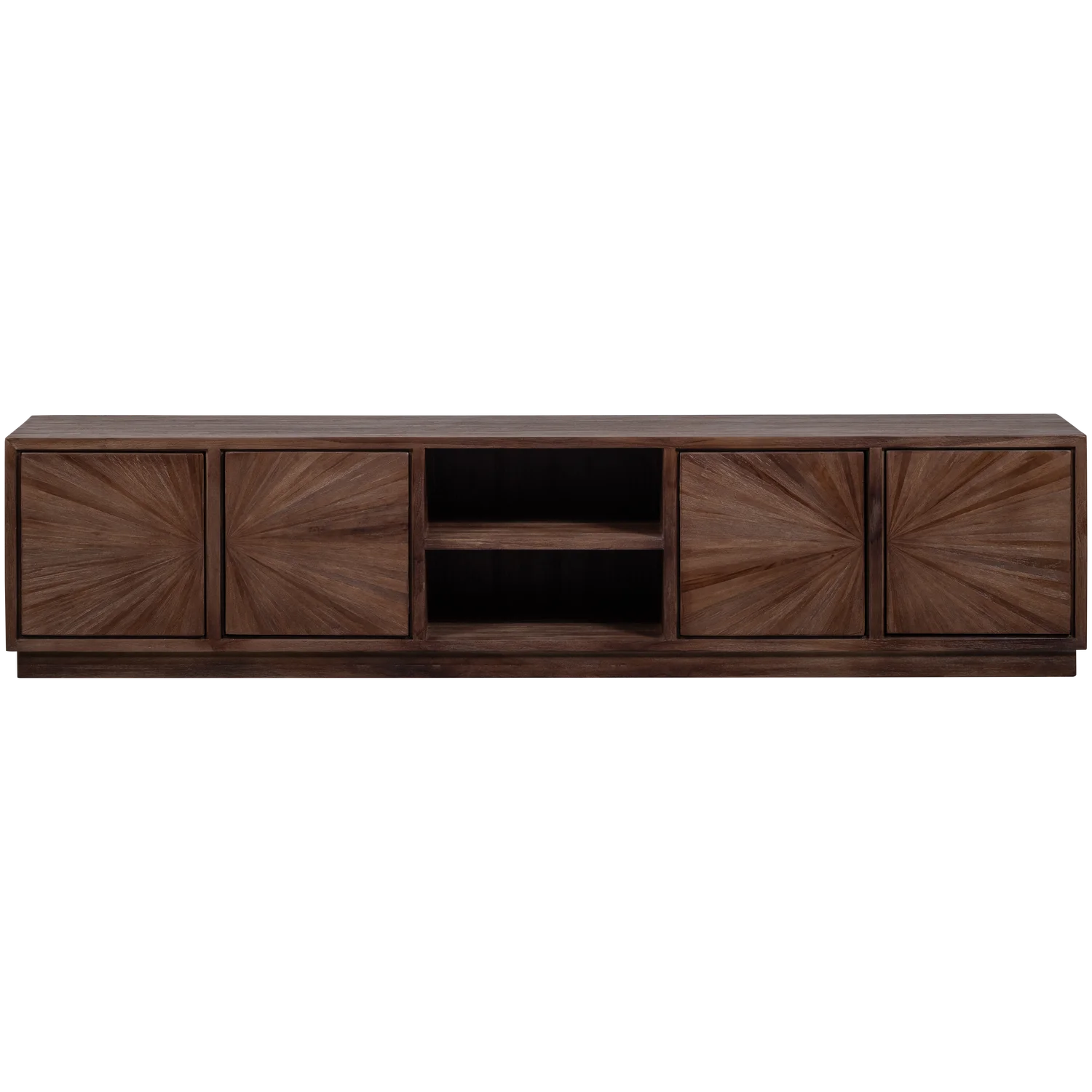TV Möbel Lowboard SUN 200 cm  recyceltes Teakholz braun
