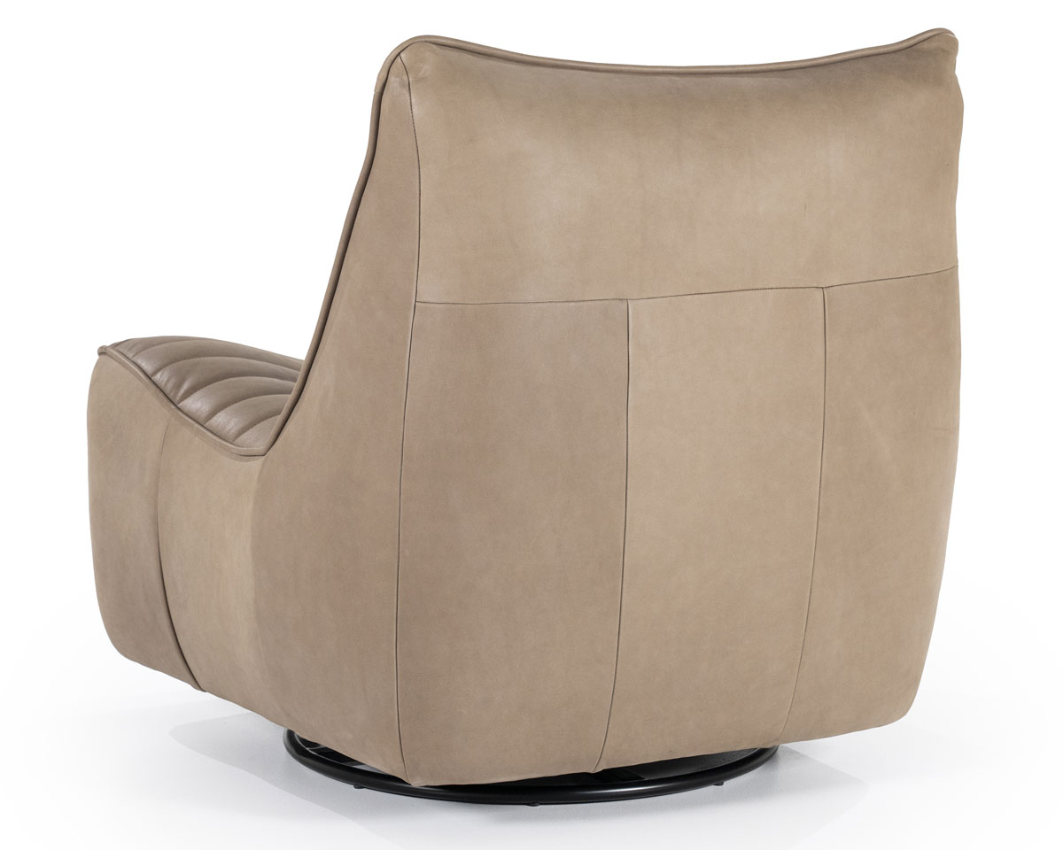 Sessel Relaxsessel COSTAR  Leder taupe Drehsessel