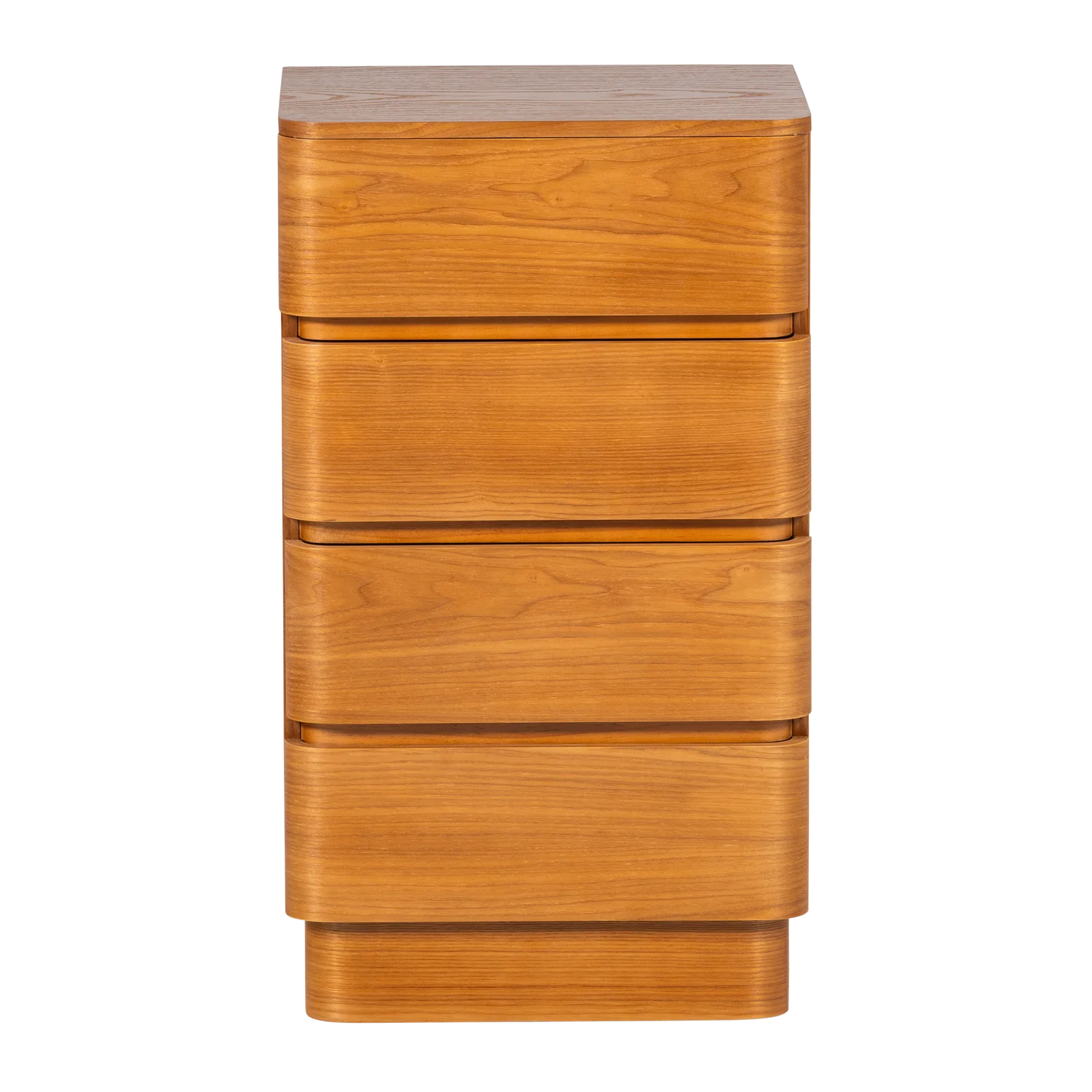 Kommode FEJO H 70 cm mit 4 Schubladen MDF Holzdekor braun