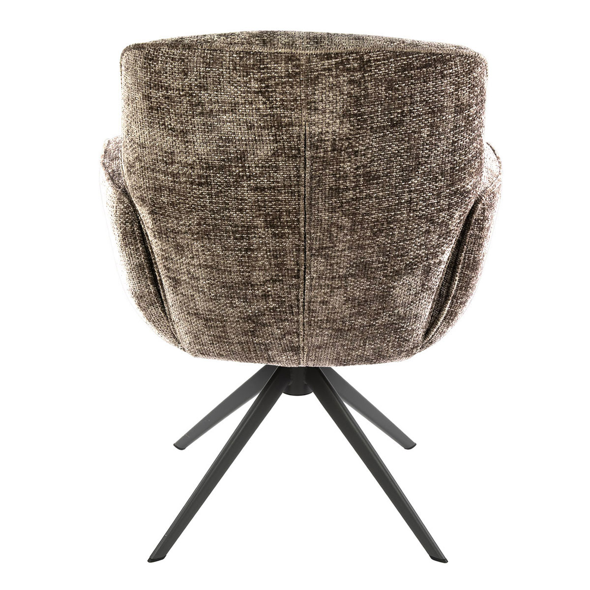 Armlehnstuhl LORENZO drehbar Chenille Stoff champagner