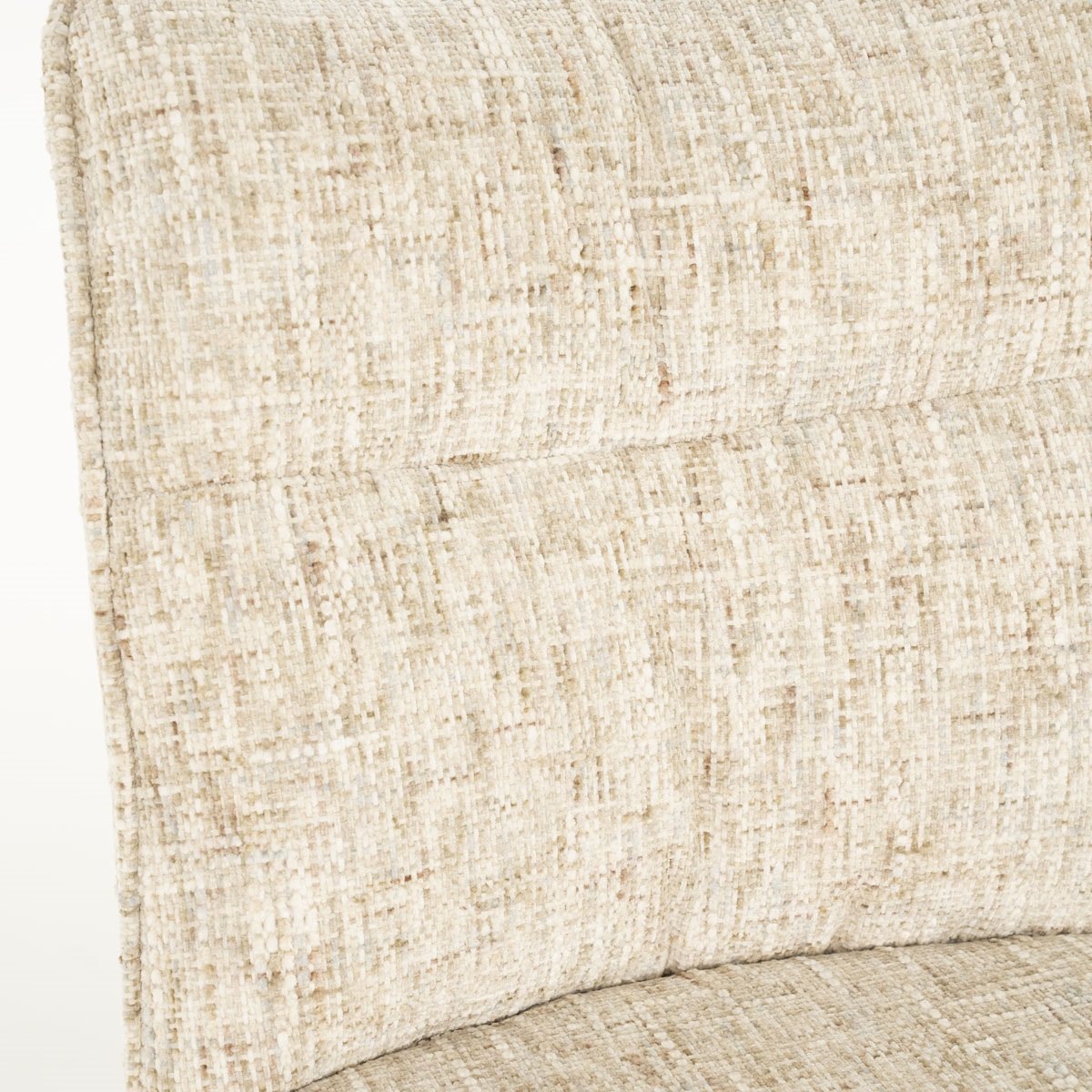 Drehstuhl Ferre Stoff beige Vierfußstuhl Esszimmerstuhl