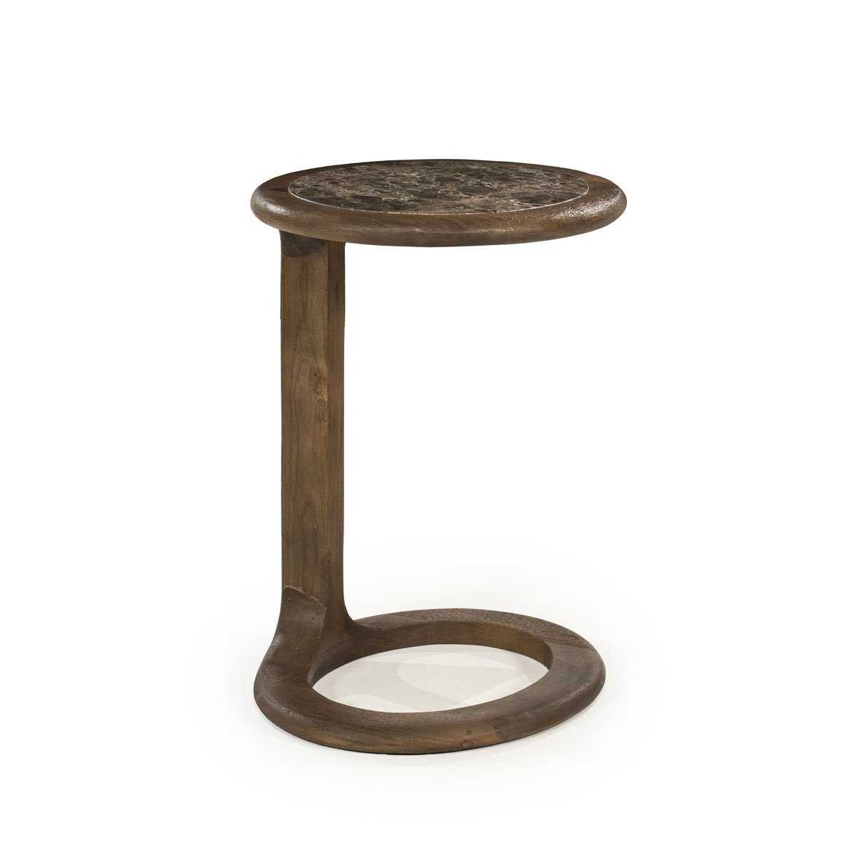 Beistelltisch Vito H 55 cm Marmor Mango Massivholz