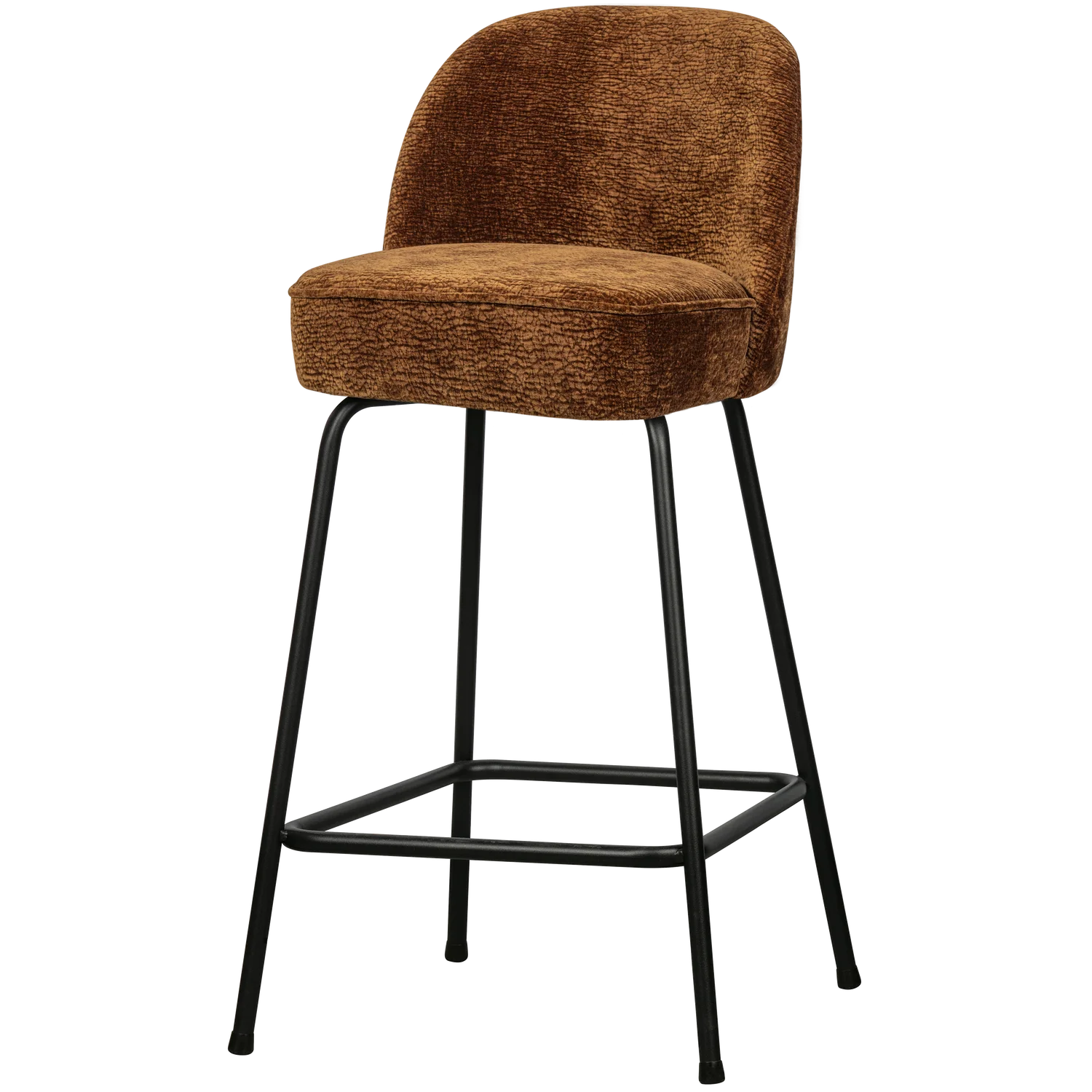 Barhocker Vogue SH 64 cm 3D Chenille mittelbraun