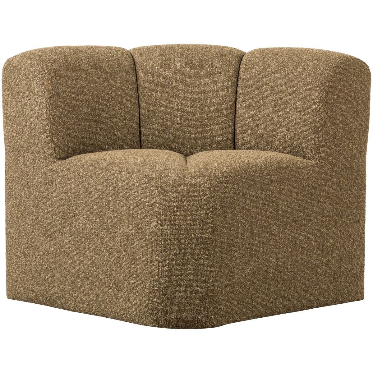 Esszimmerbank Eckbank MOJO Eck Element Bouclé gelb braun melange