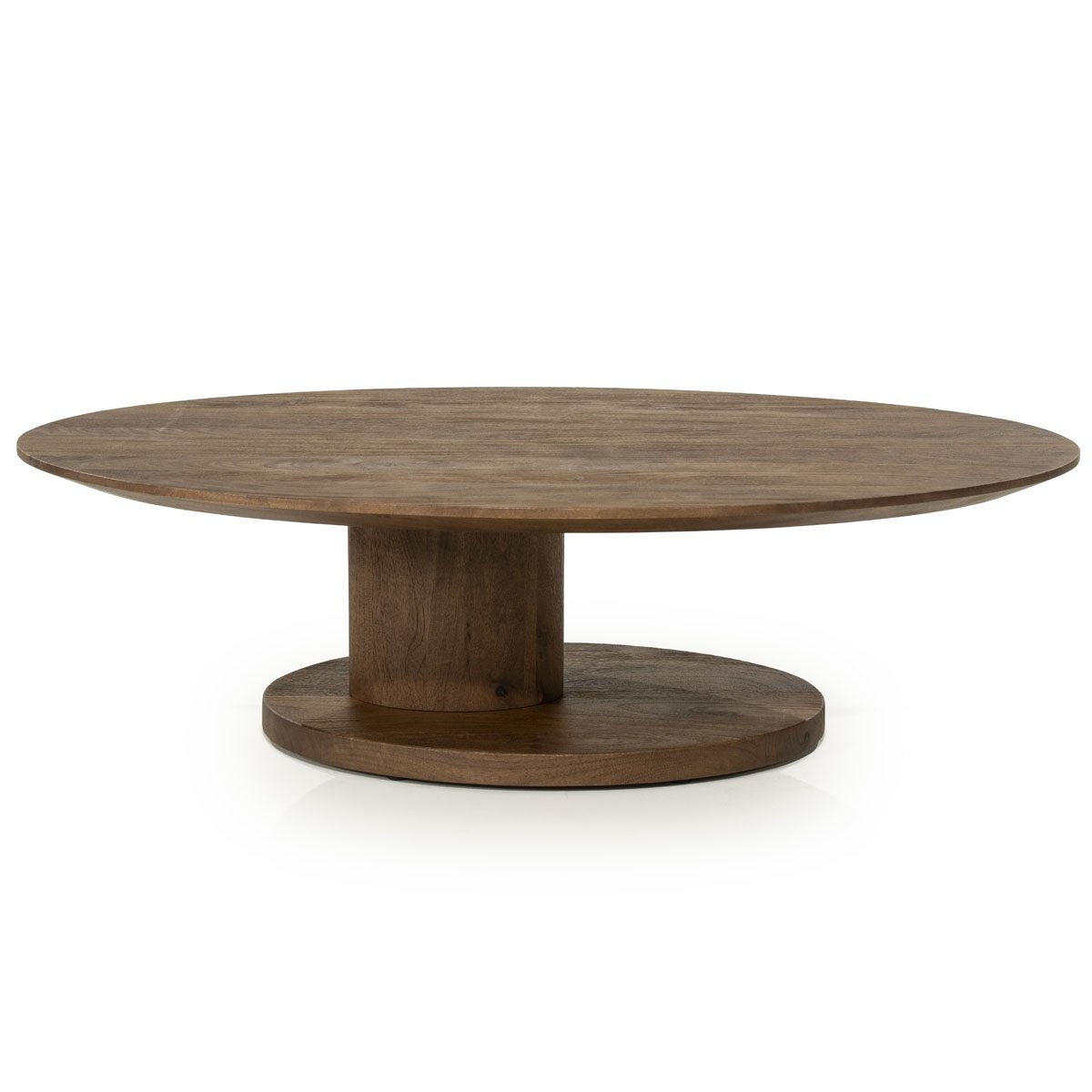 Couchtisch Novia oval 120 x 80 cm Mangoholz Sofatisch Beistelltisch