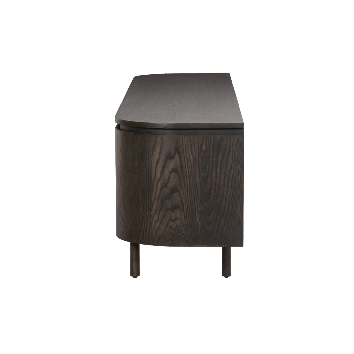 TV Möbel Lowboard Tobago 170 cm Eiche Furnier Espresso Sideboard