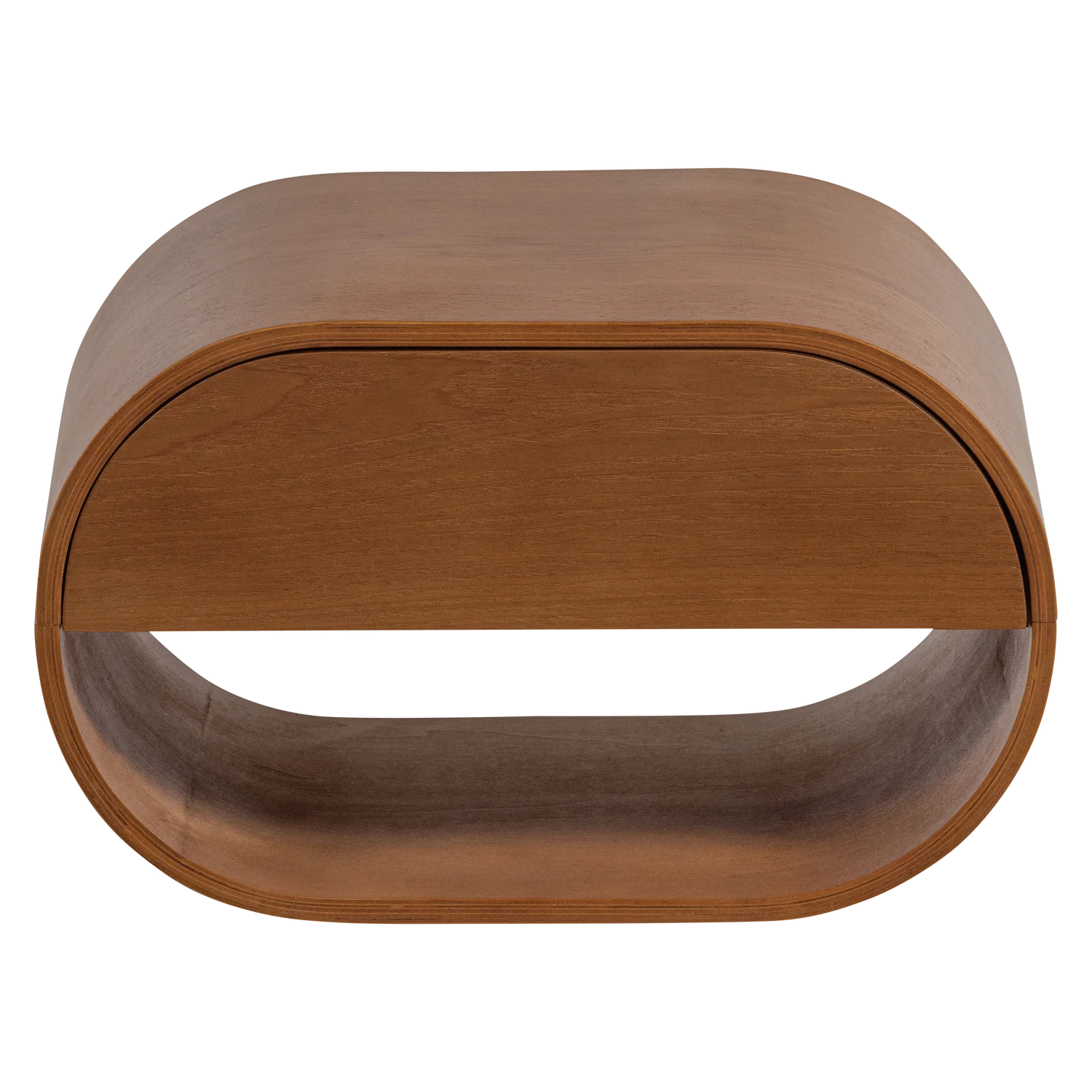 Wandregal Nachtschränkchen MOMO hängend MDF Holzmaserung braun