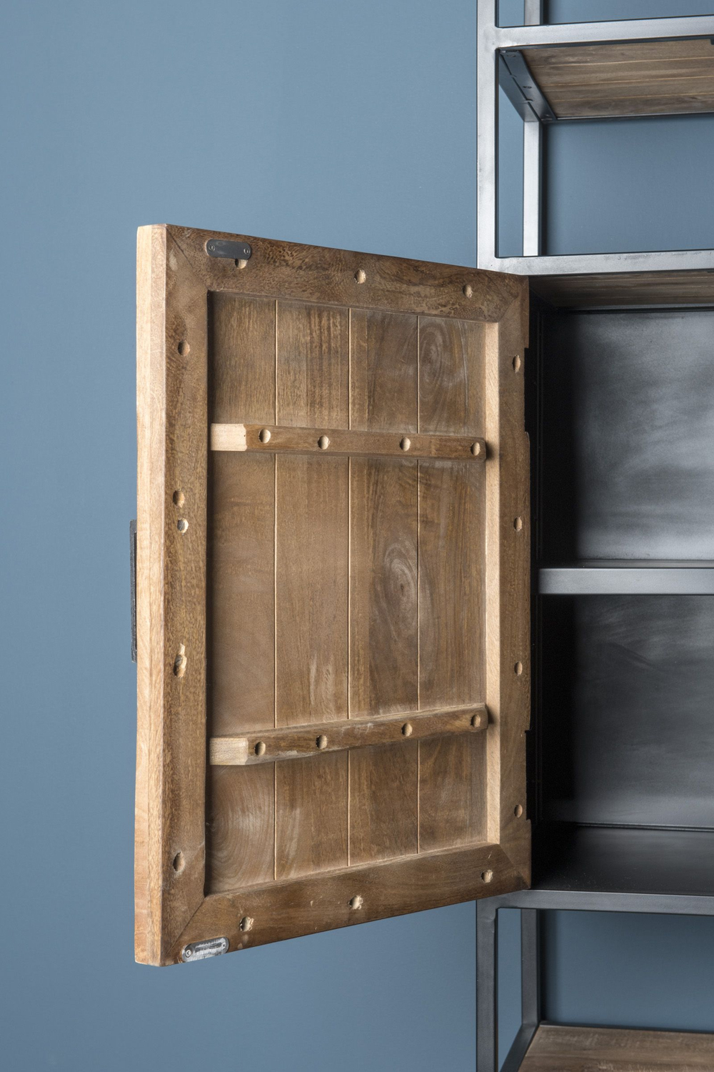 Regal Sturdy H 200 cm offen Schrank Mangoholz Metall