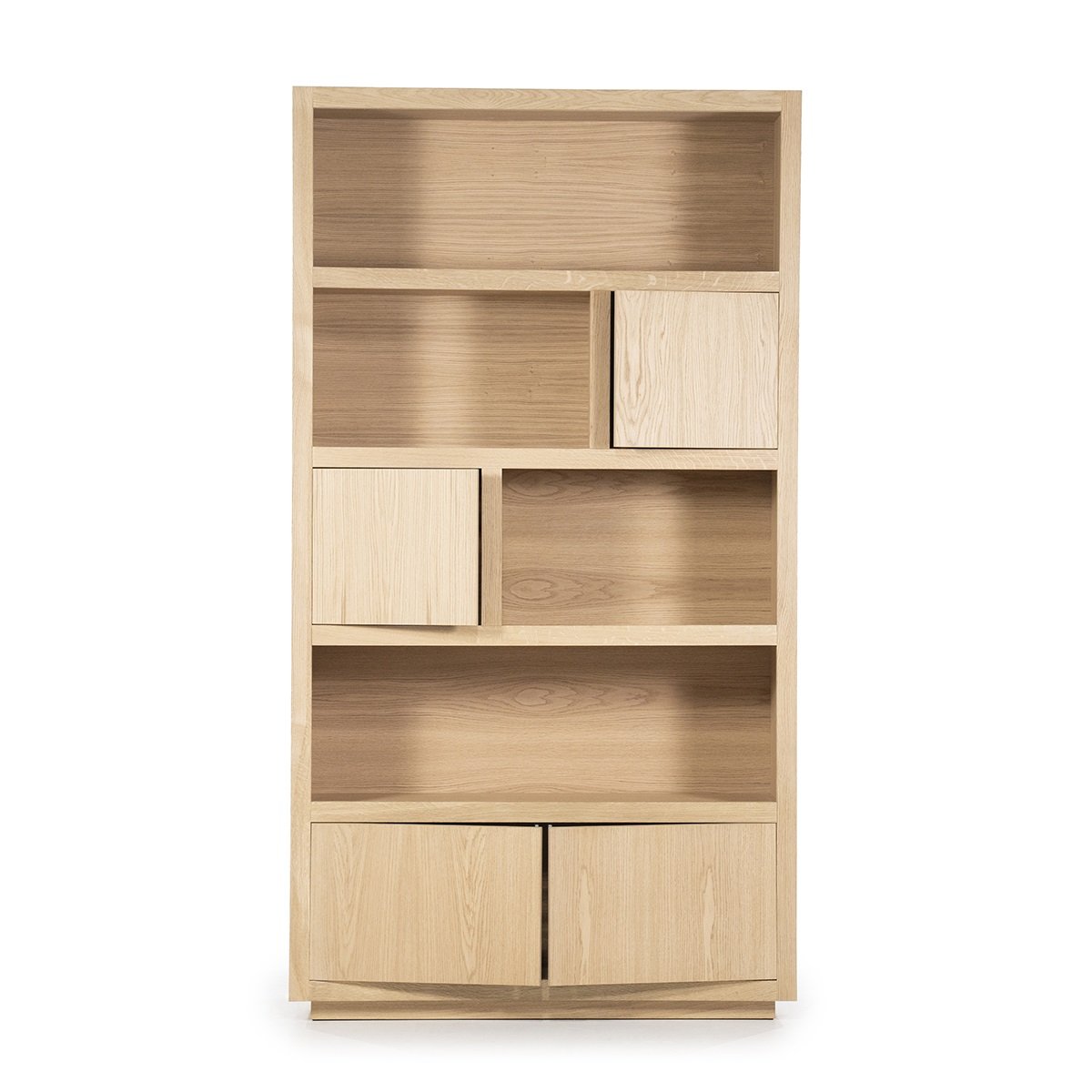 Schrank Regal Highboard Helsinki H 220 cm Eiche Brauntöne