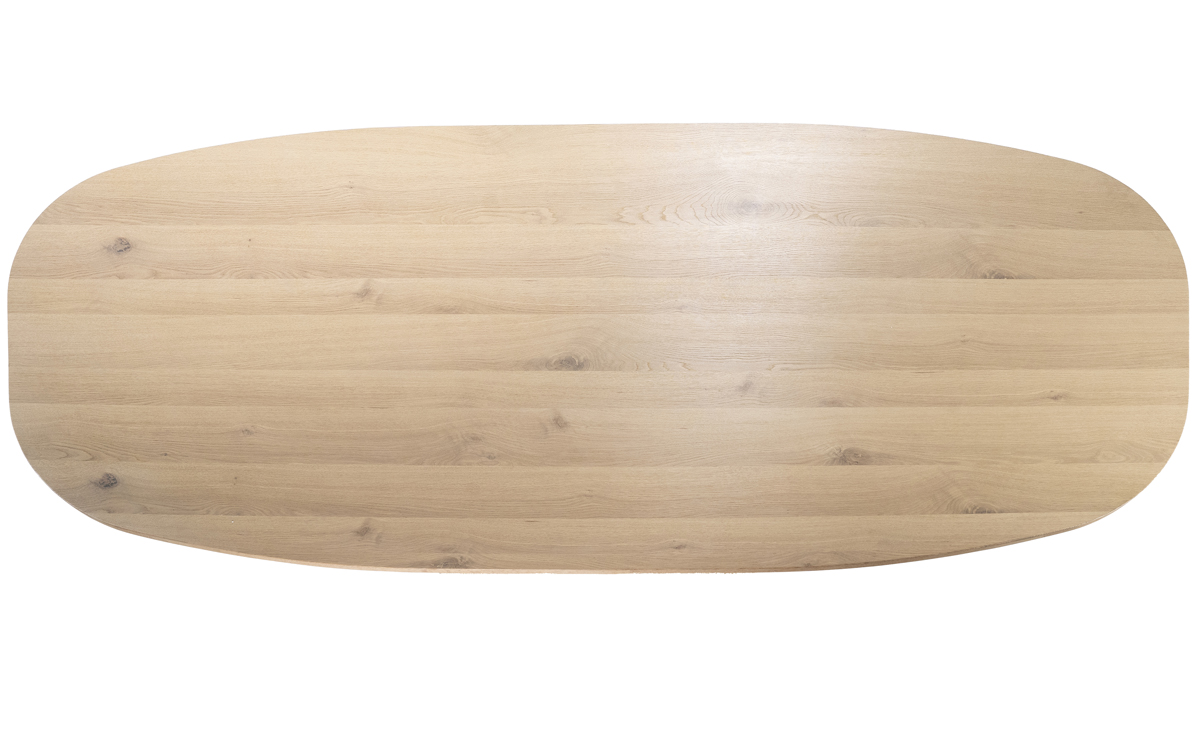 Esstisch ARON Nola 250 x 110 cm oval Eiche Holz natur