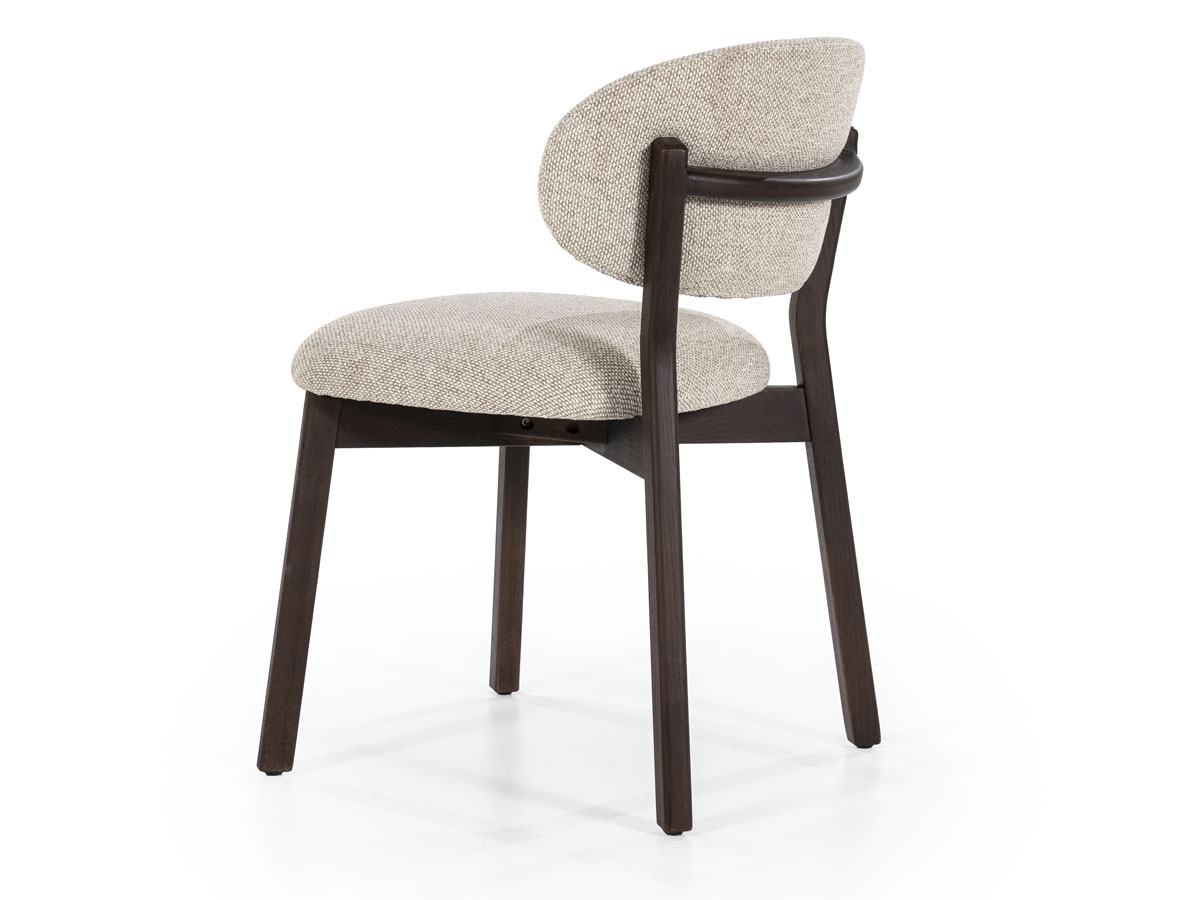 Esszimmer Stuhl Mikky Eiche Holz Stoff taupe
