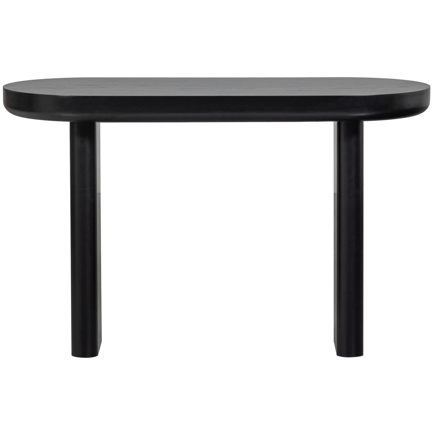 Schreibtisch MAEL 120 x 50 cm MDF furniert schwarz