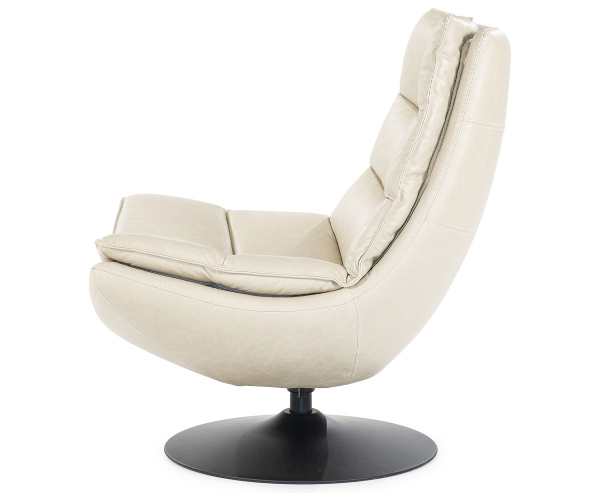 Sessel Relaxsessel Sven Boho Leder beige Drehsessel