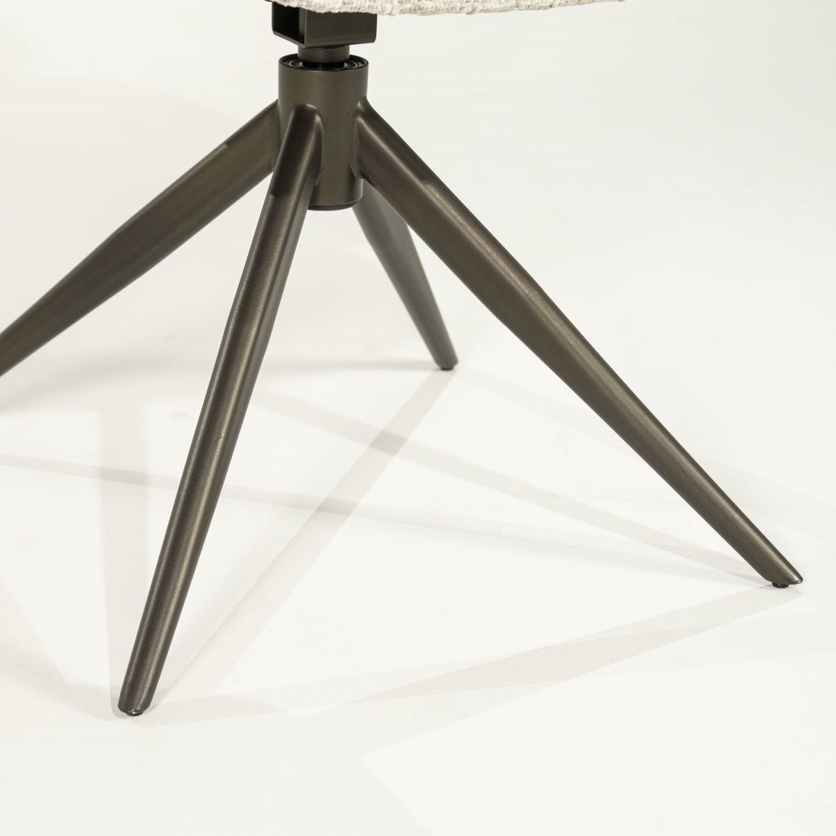 Esszimmerstuhl Darcio Drehstuhl Stuhl mit Armlehnen Stoff beige