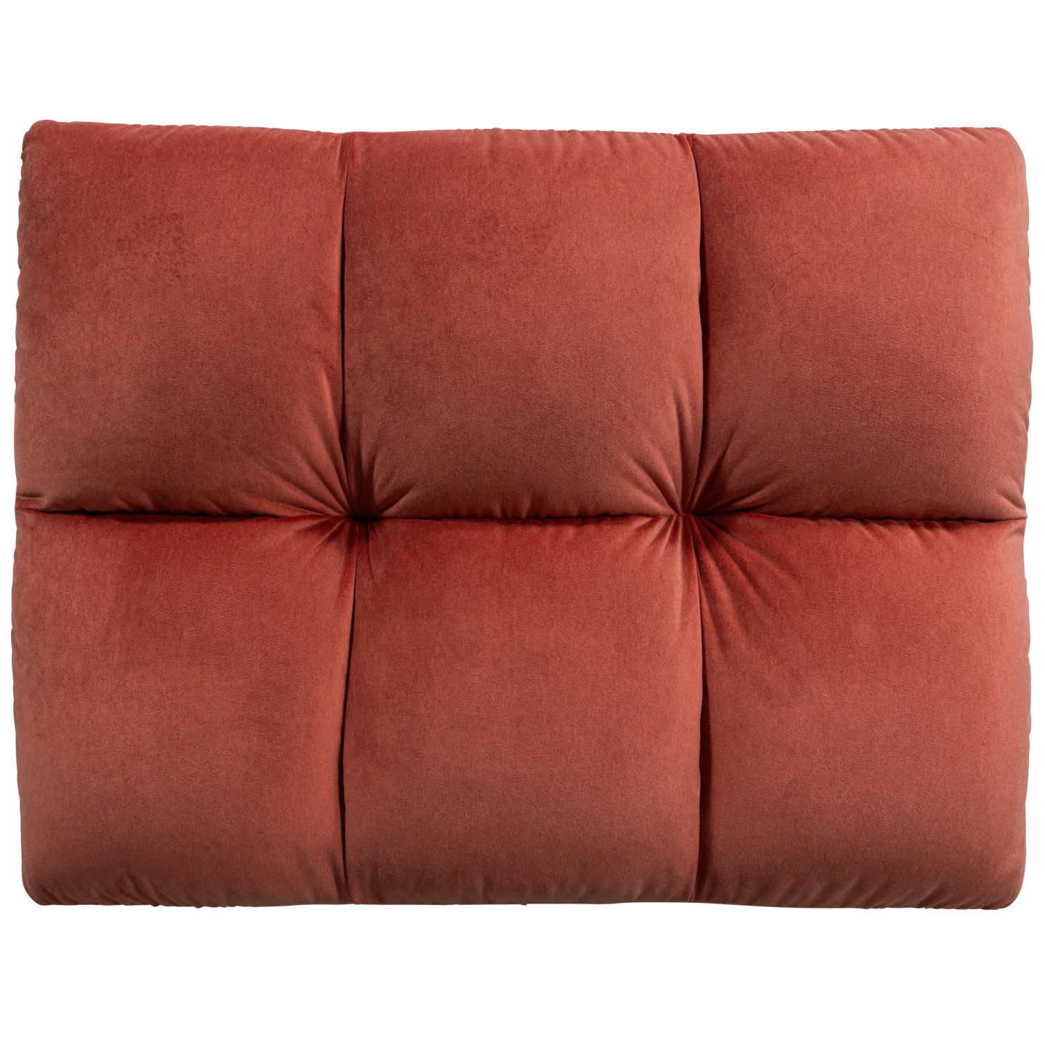Pouf ALLURE 100 x 70 cm Hocker Sitzhocker Samt blush