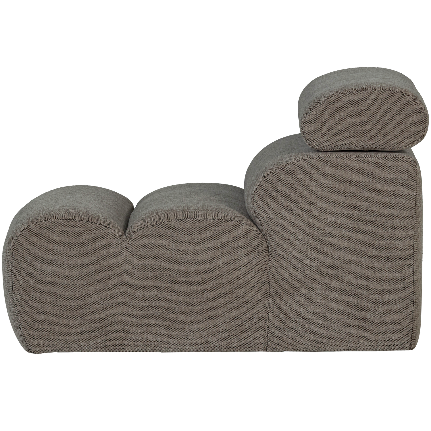 Sofaelement NOVI 82 cm Element Webstoff grau melange