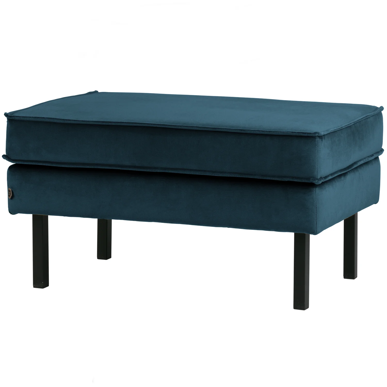Hocker Fußhocker RODEO Samt Velvet blau