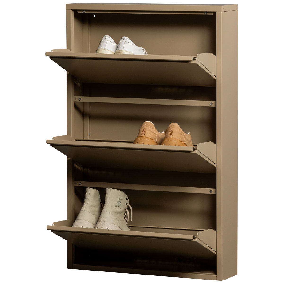 woood Schuhschrank SABINE B 66 cm Metall sandfarben