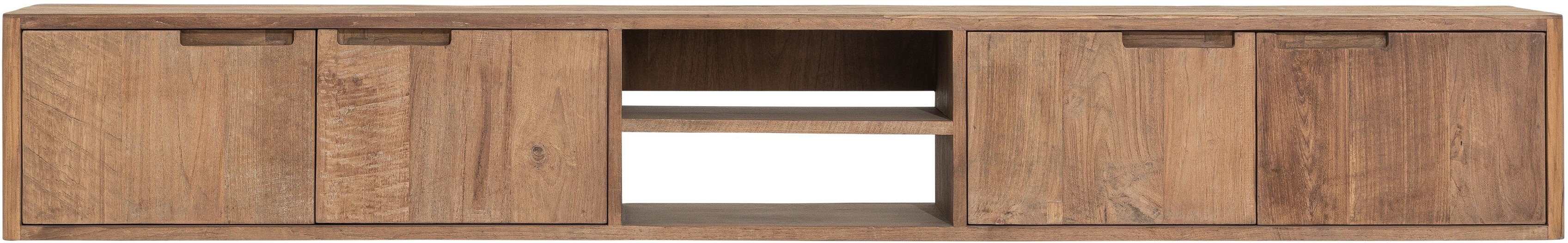 TV Möbel Bliss 210 cm hängend recyceltes Teakholz Lowboard