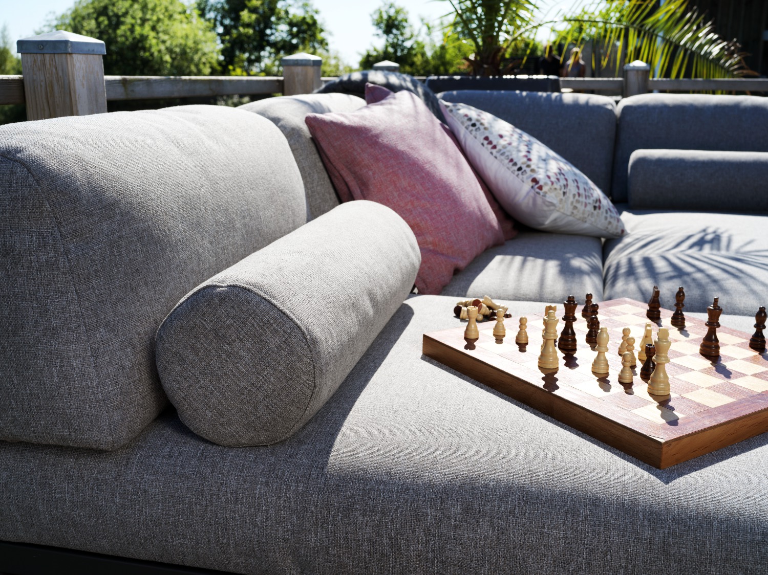 Ecksofa modulare Garten Lounge Gruppe GONESSE