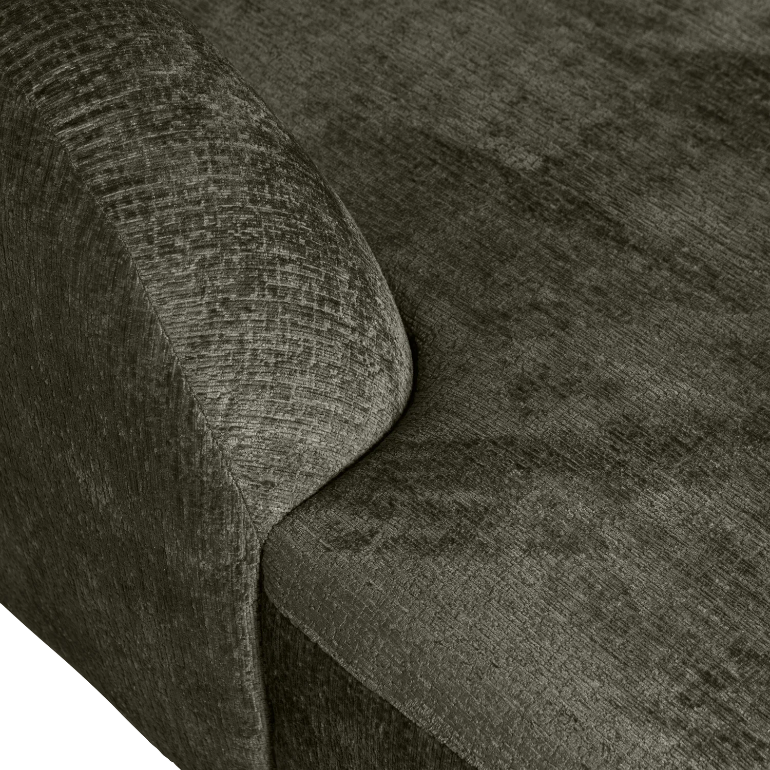 Eckgarnitur Sloping Struktur Velvet frost Ecksofa Longchair links