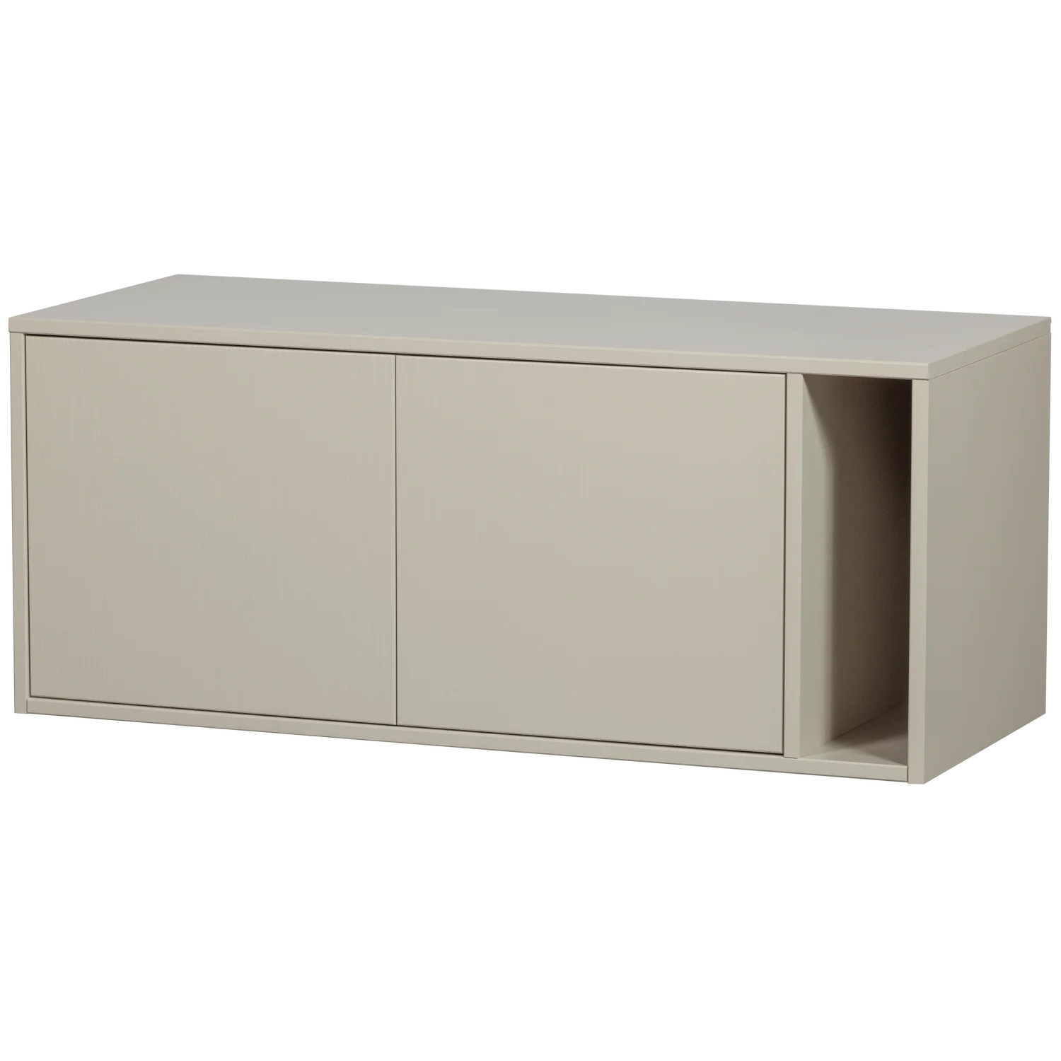 Sitzbank Bank Lowboard SETTLE DOWN 108 cm ohne Kissen Kiefernholz staubgrau