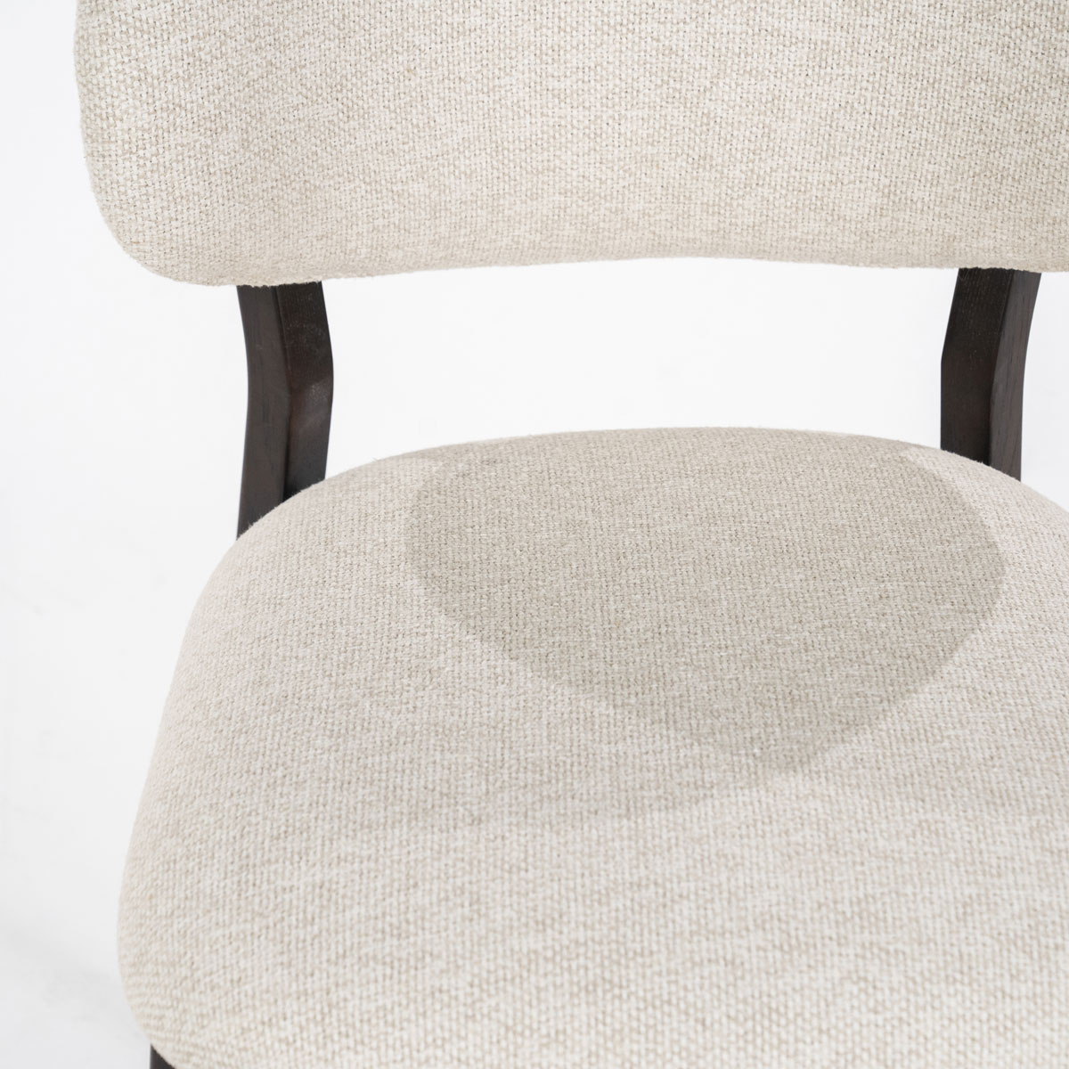 Esszimmer Stuhl Mikky Eiche Holz Stoff beige
