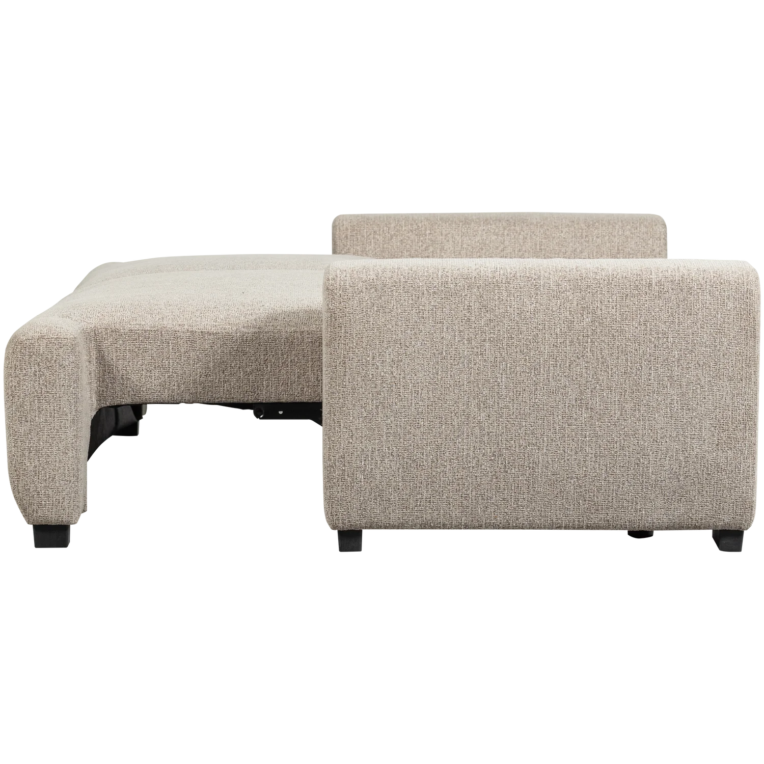 3 Sitzer Sofa NIGHT & DAY natur melange Couch Tagesbett Loungesofa Schlafsofa 