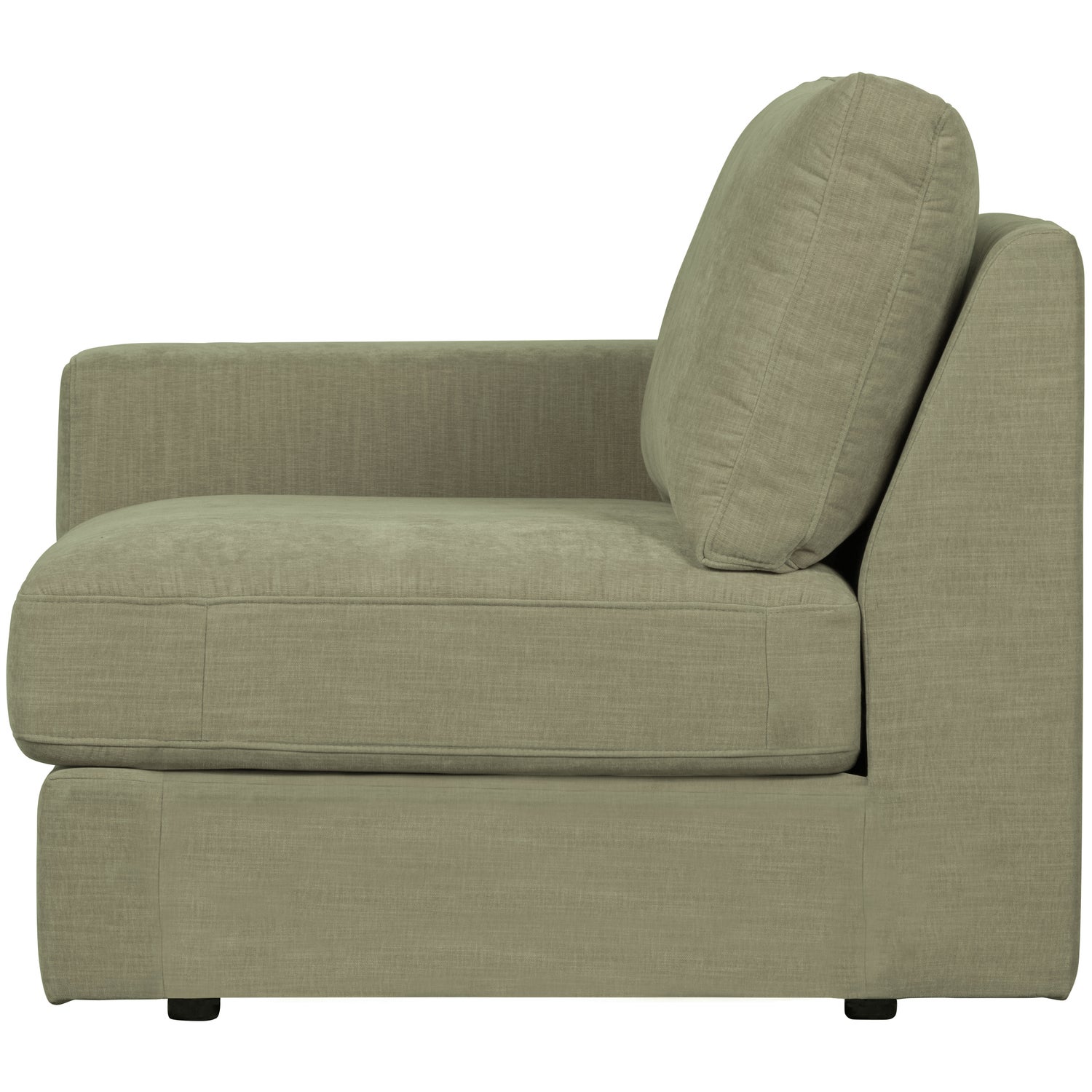 Sofaelement FAMILY mit Armlehne links Element Webstoff grün