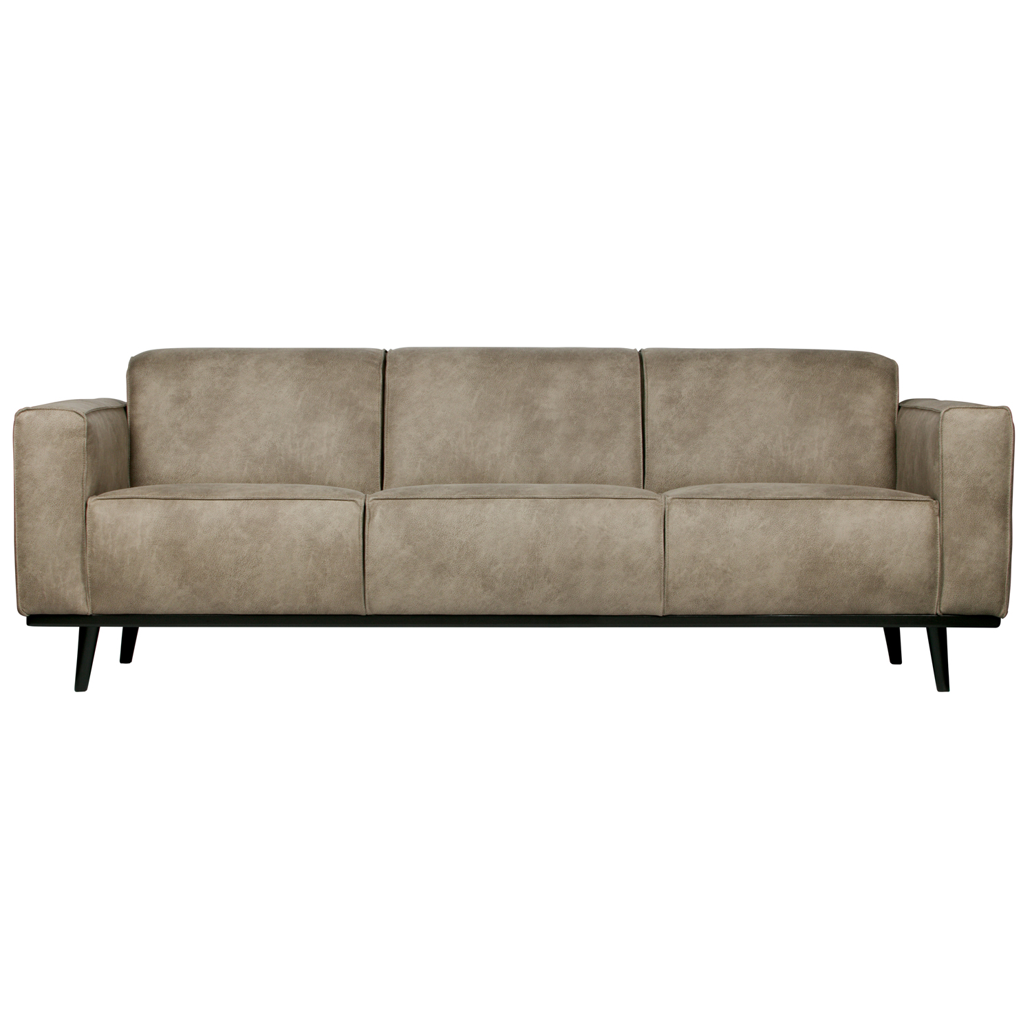 BePureHome 3 Sitzer Sofa STATEMENT Elefantenhaut grau