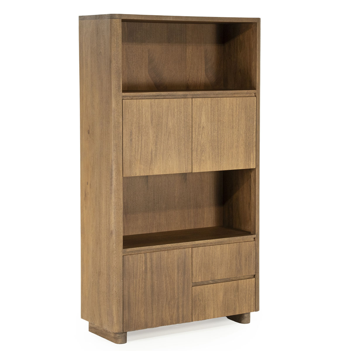 Highboard Schrank Regal Edward mit 3 Türen Mango Holz  