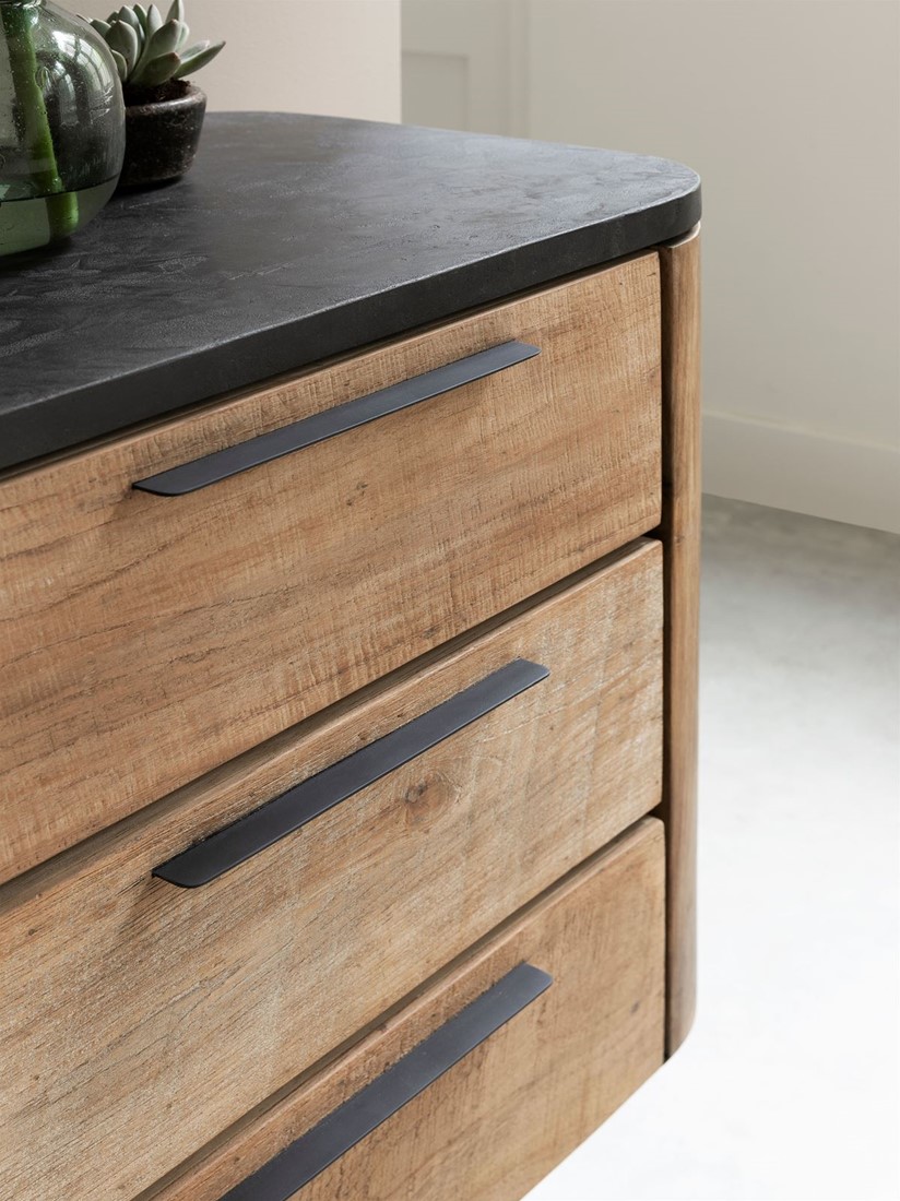 Sideboard Soho 200 cm recyceltes Teakholz Mortex Kommode