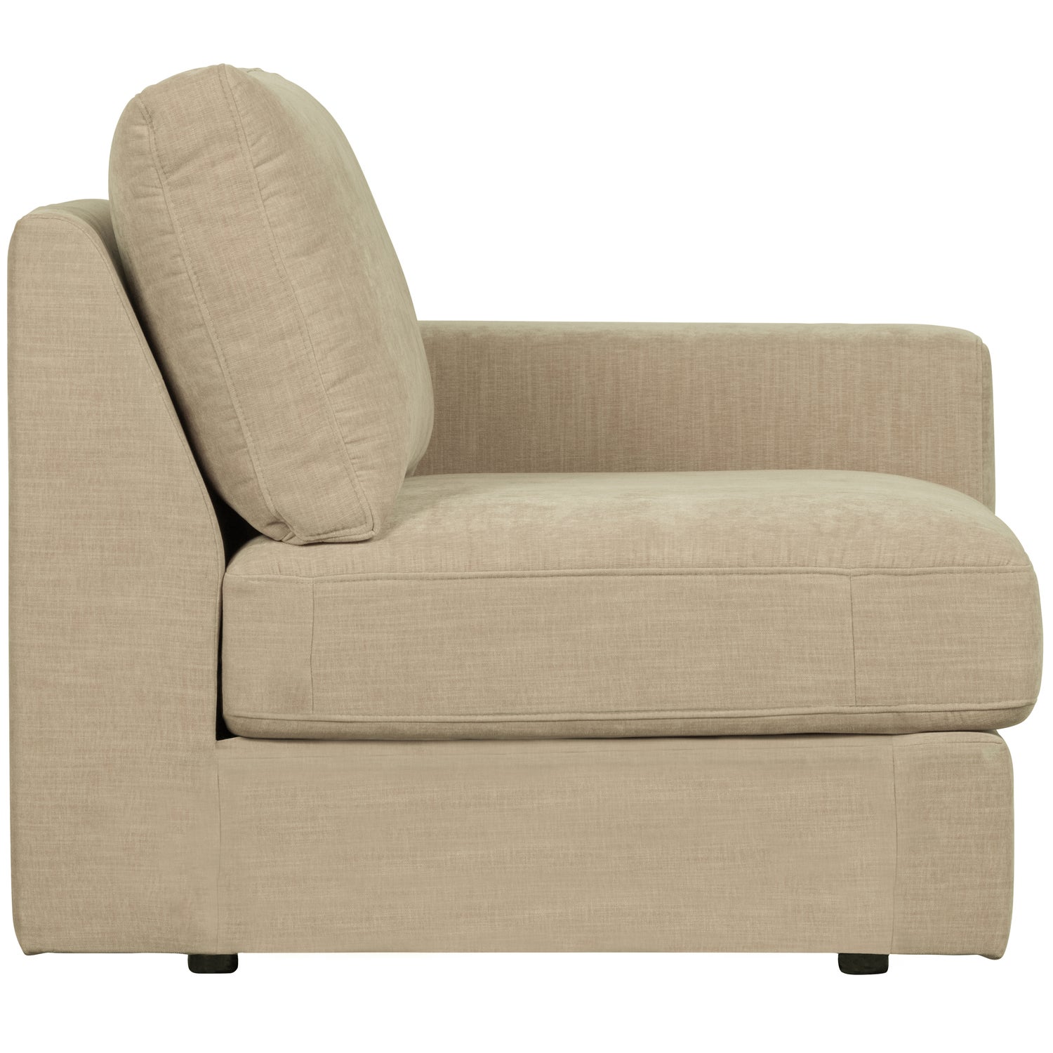 Sofaelement FAMILY mit Armlehne rechts Element Webstoff sand