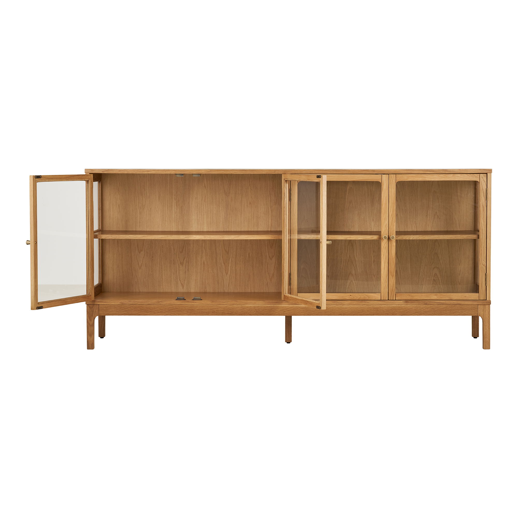 Sideboard Kommode Lamora mit 4 Türen aus Eichenholz Breite 180 cm