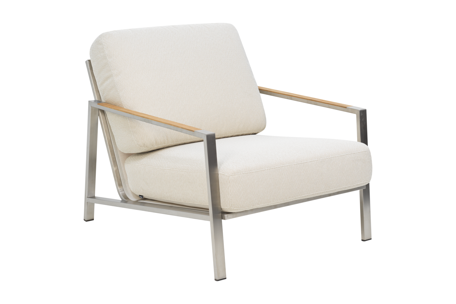 Gartensessel Gartenstuhl Naos Edelstahl Bezug beige