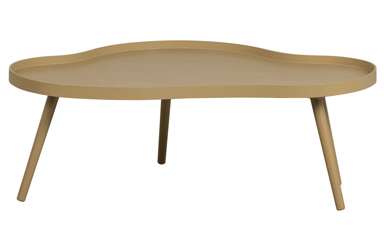 woood Couchtisch Mae organisch MDF Kiefer alpaka